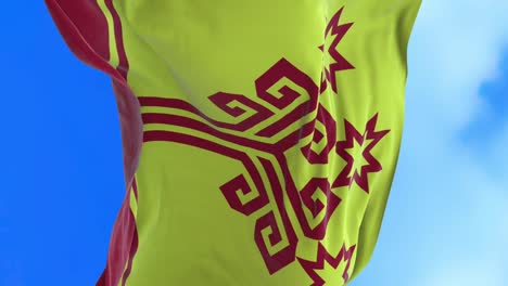 el bucle sin costuras de la bandera de la república chuvash.
