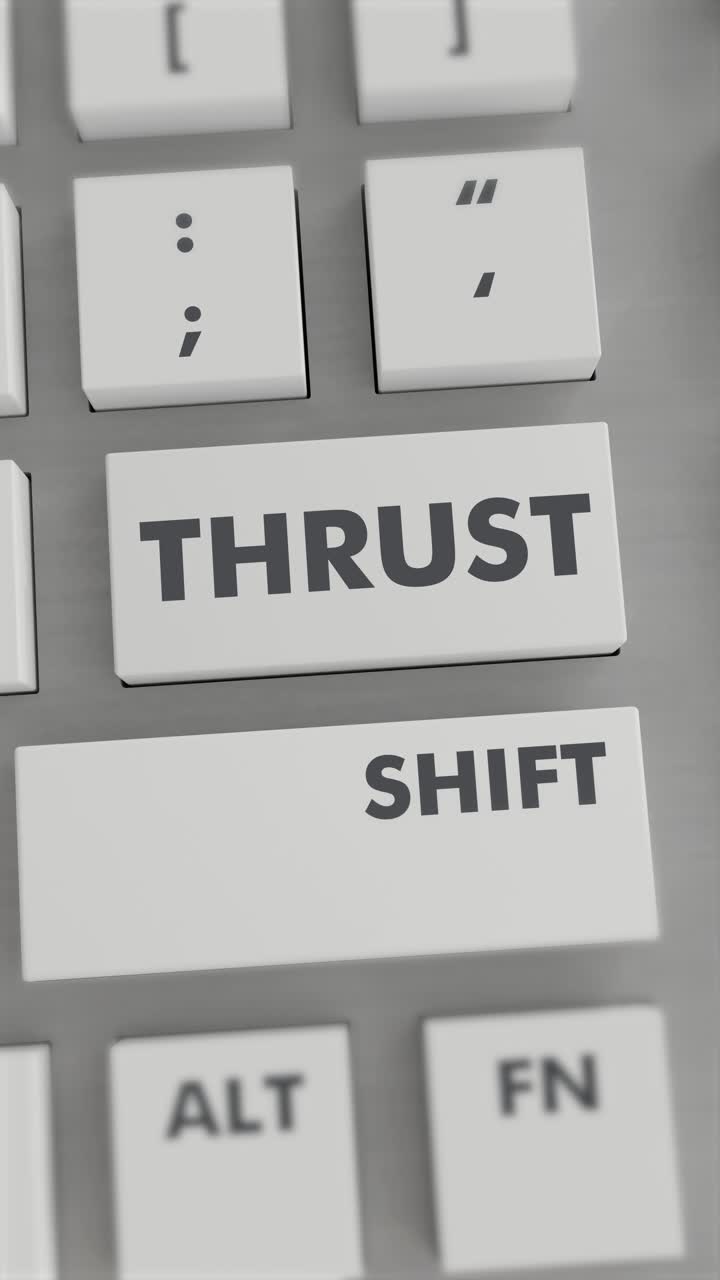 THRUST BUTTON PRESSING ON KEYBOARD Vertical Video