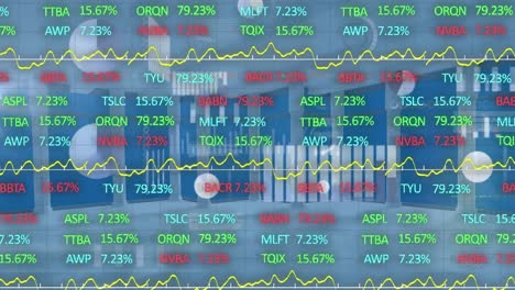 Digital-animation-of-stock-market-data-processing-against-computer-server-room