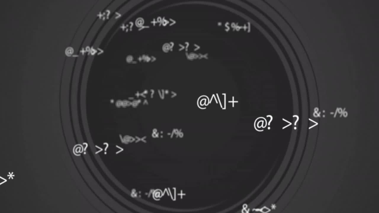 アニメーション データ処理 黒い円