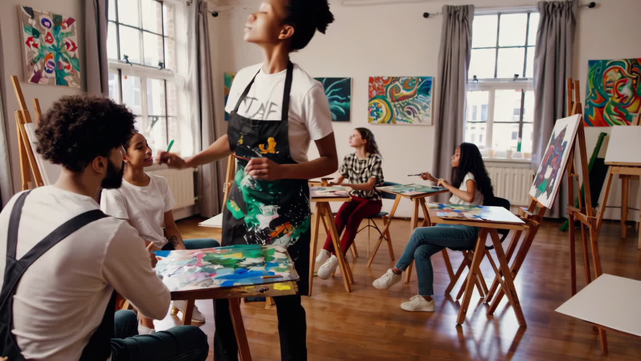 Art Class in Progress