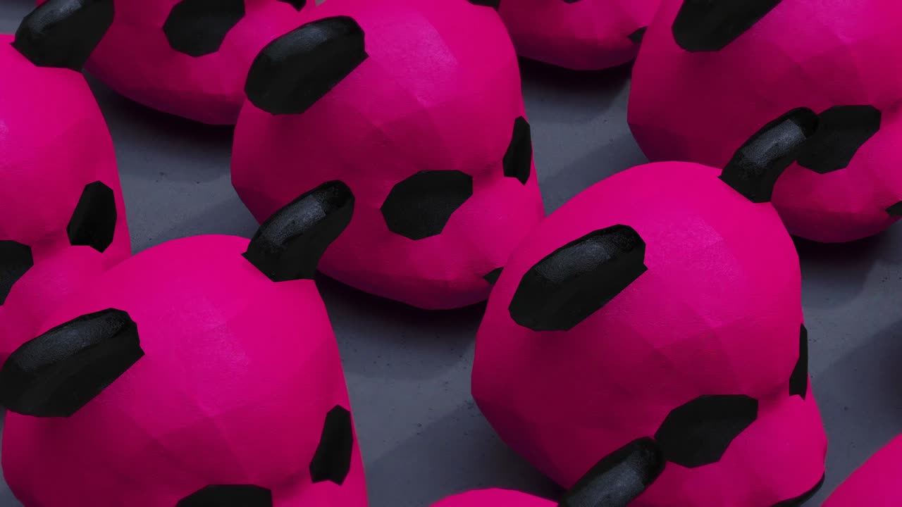 Minimal motion 3d art. Social media promotion concept. Loop motion design 4k video.