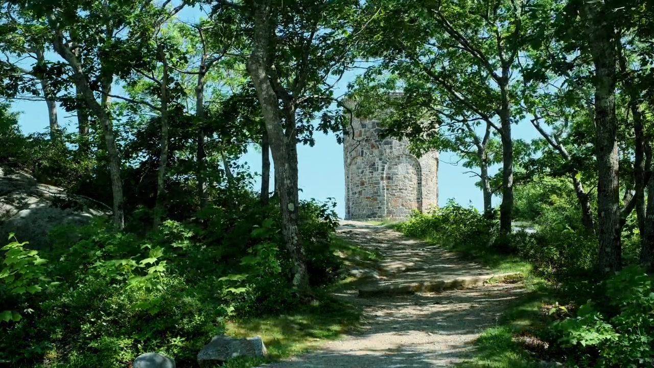 Torre di un castello su una collina
