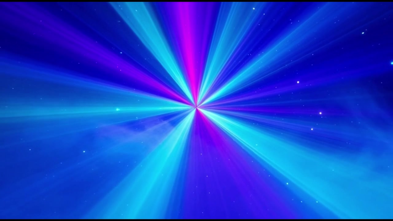 Abstract Background with Radiant Blue and Purple Light Rays