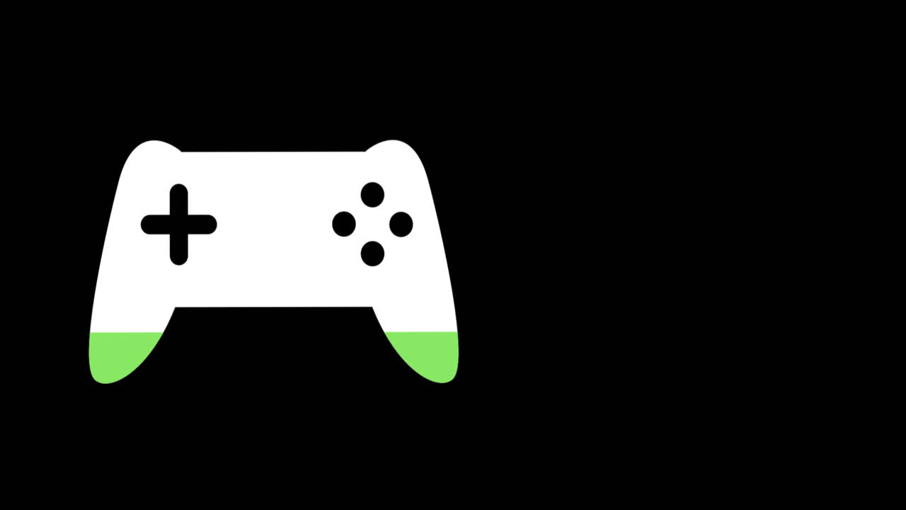Controller filled with green colour