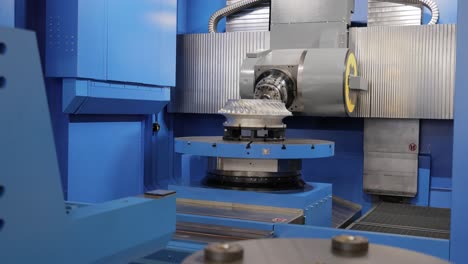 metalworking cnc milling machine. cutting metal modern processing technology.