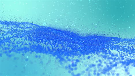 Forming-wave-patterns,-blue-particles-animation-over-gradient-background