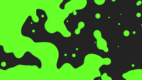 animation motion abstract green liquid spots 1