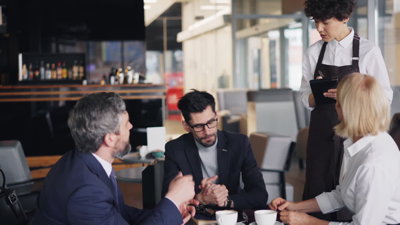 reunião de negócios num café.