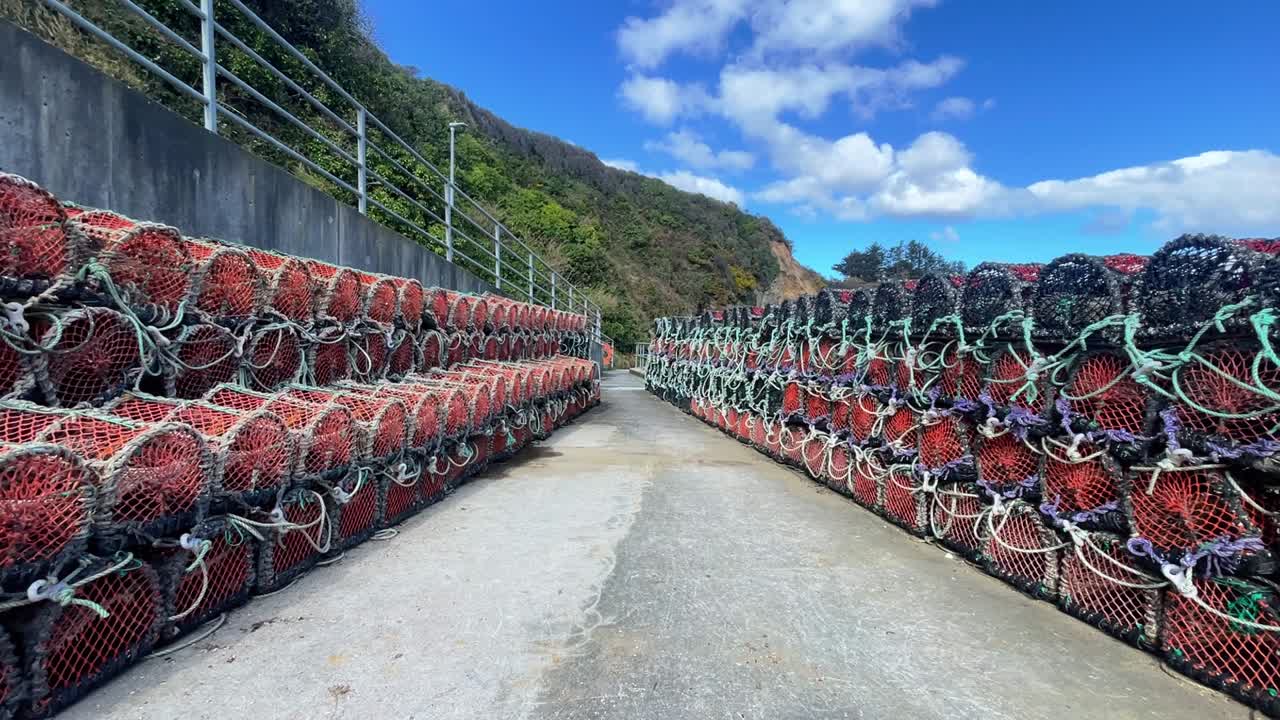 Ireland Epic Locations fishing harbour Boatstrand Waterford lobster pots ready to go to sea