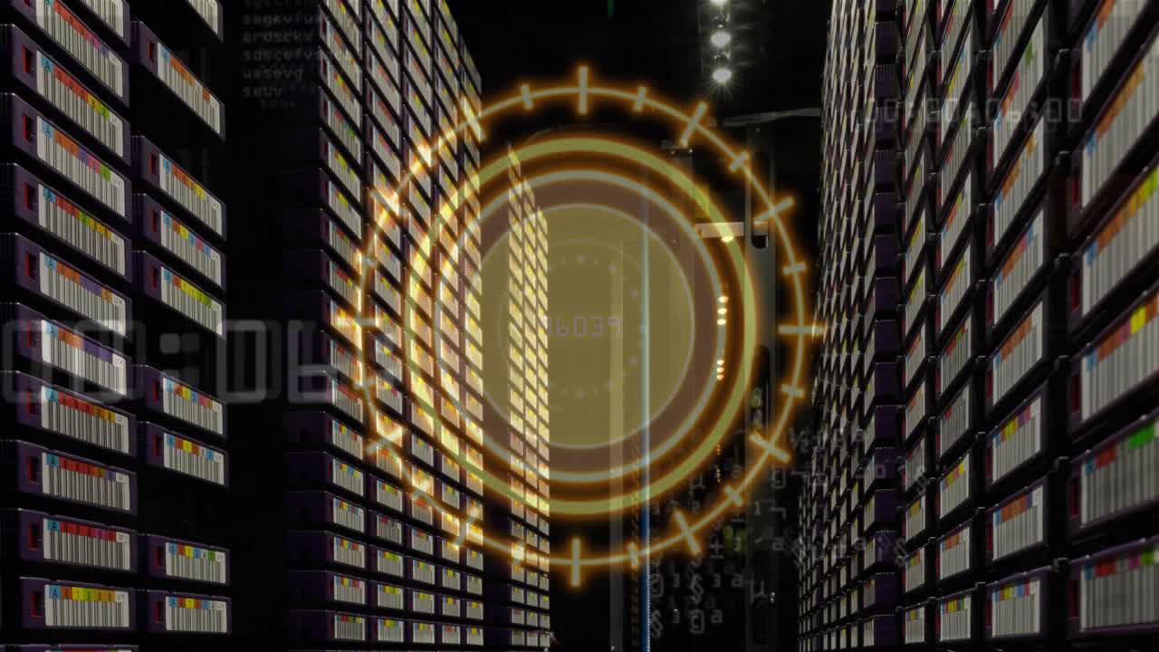 서버에서 노란색 원의 애니메이션