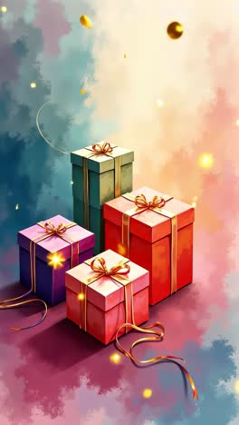 colorful gift boxes