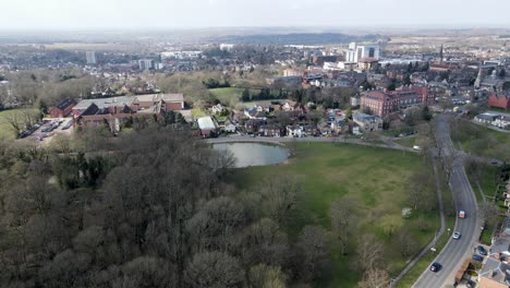 Shenfield-Common-Essex-Uk-Brentwood-En-Imágenes-Aéreas-De-Fondo