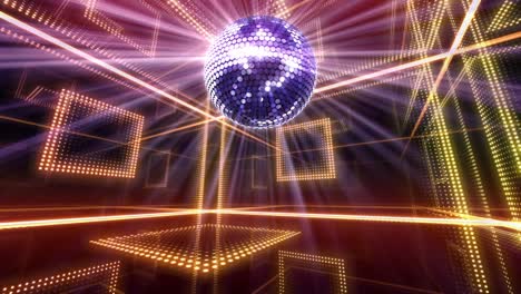 mirror ball disco lights club dance party glitter background