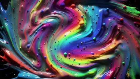 abstract rainbow paint explosion