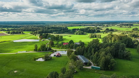 Capturing-the-beauty-of-Vase-lava,-Latvia,-through-a-time-lapse-view-by-using-a-drone-camera