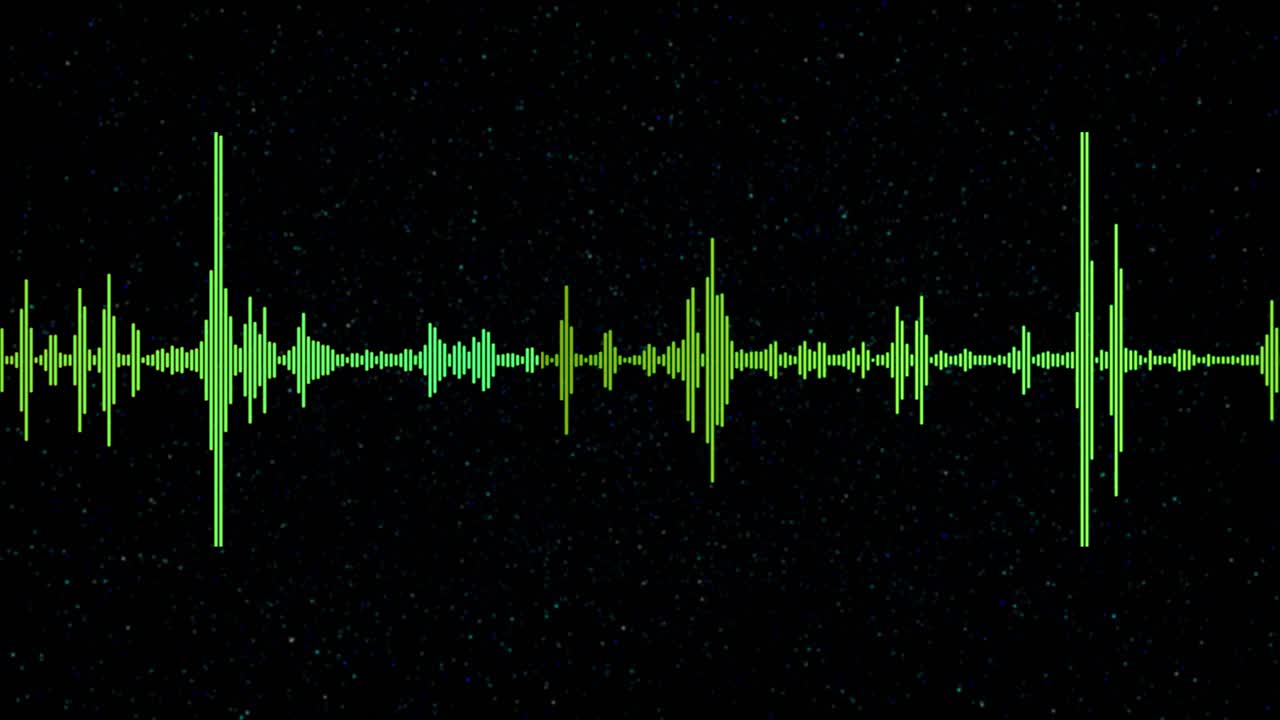 4k 3d music equalizer audio waves or sound frequency in lines science analysi waveform audio