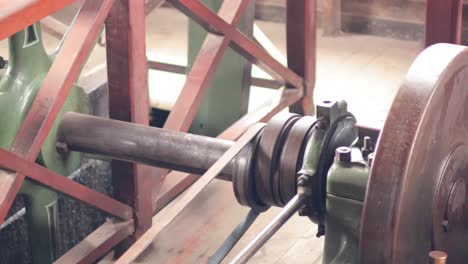 Close-up of gears in motion at Sovereign Hill