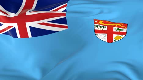 waving  looped flag as  background fiji