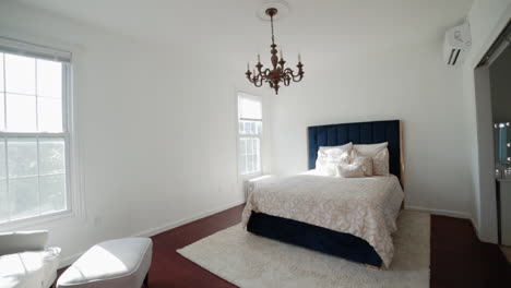 panning view of master bedroom