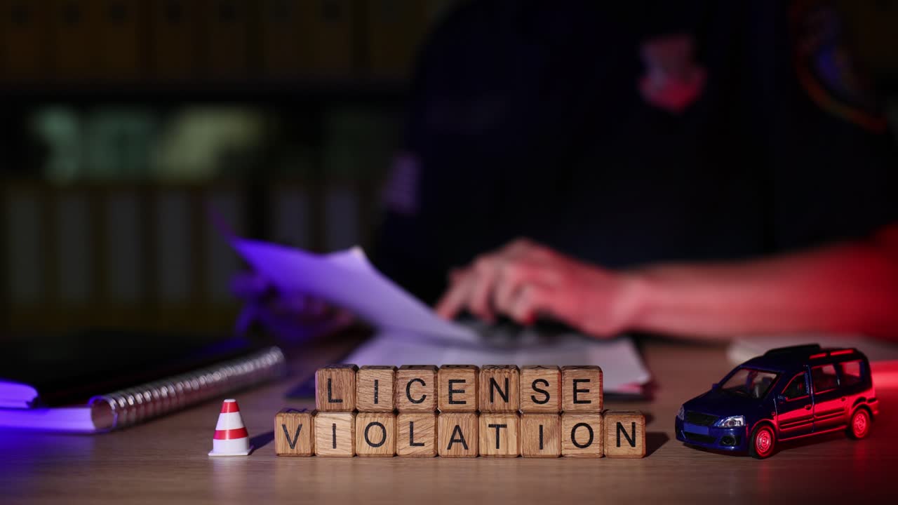 License Violation Traffic Ticket