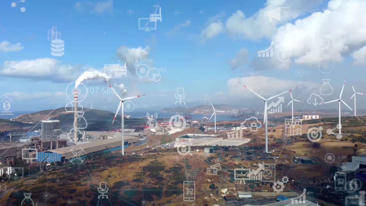 산업 기술 개념, 통신 네트워크, 산업 4.0, 공장 자동화