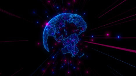 wireframe internet network wireless technology connection for abstract mockup or cyberspace for