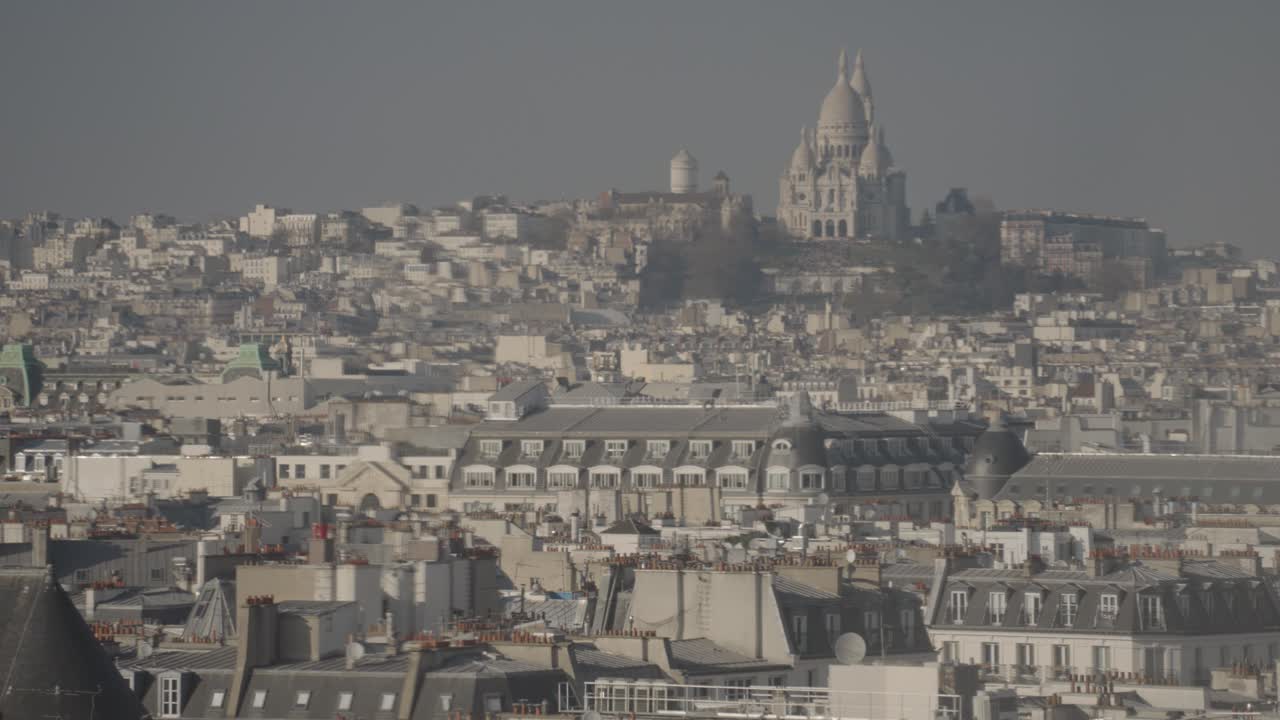 Paris Cityscape with Sacre-Coeur Basilica