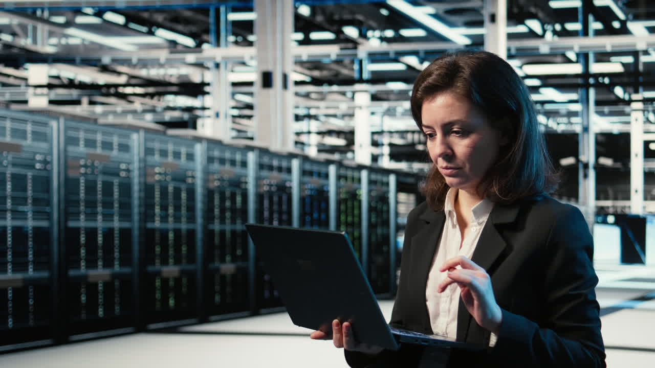 Data Center Admin Creating Digital Twin Scan To Optimize Server Load Balancing