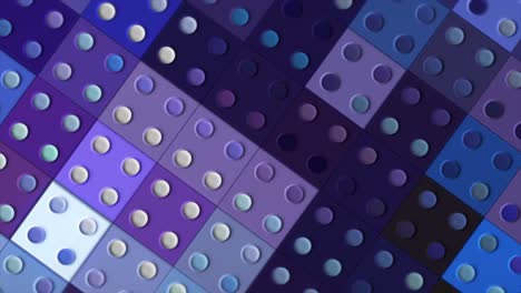 abstract geometric pattern with blue and purple circles and squares