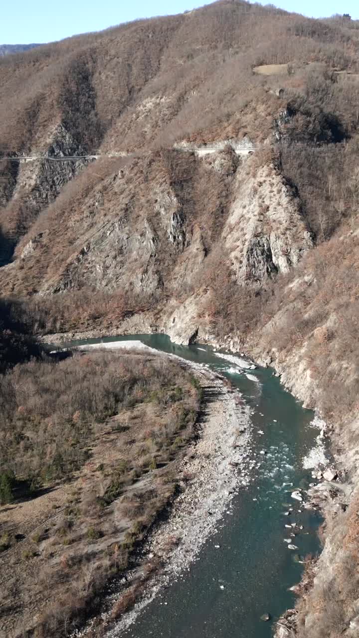 Scenic mountain landscape with a river