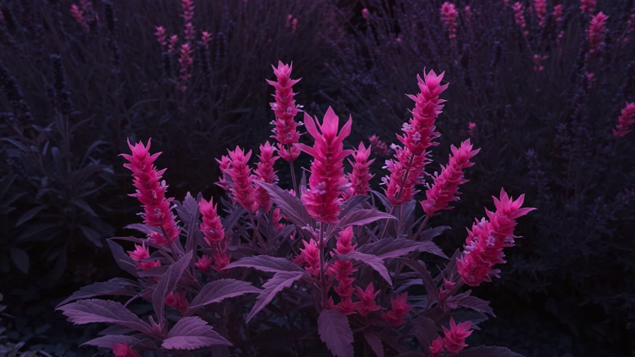 A Stunning Display of Vibrant Pink Flowers Set Against a Dark Background, Showcasing Nature's Beauty in Dual Frames Captured During Different Moments