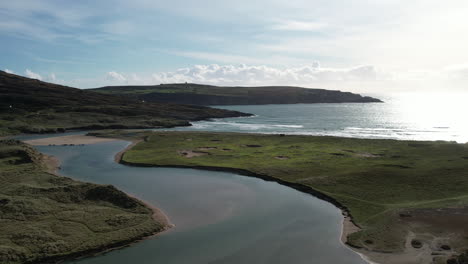 aerial view of barleycove bay, ireland