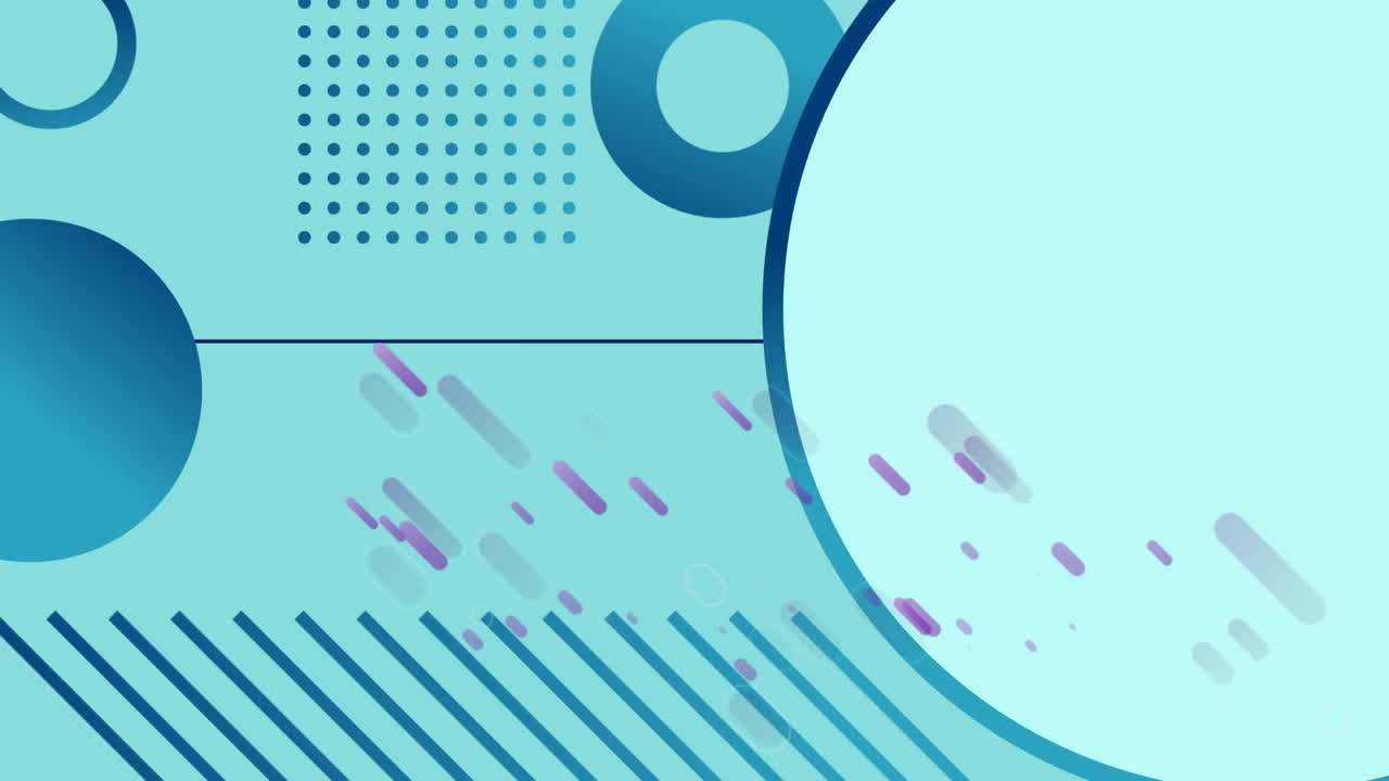 animación de llamaradas de luz púrpura que se mueven sobre elementos gráficos azules, en azul pálido