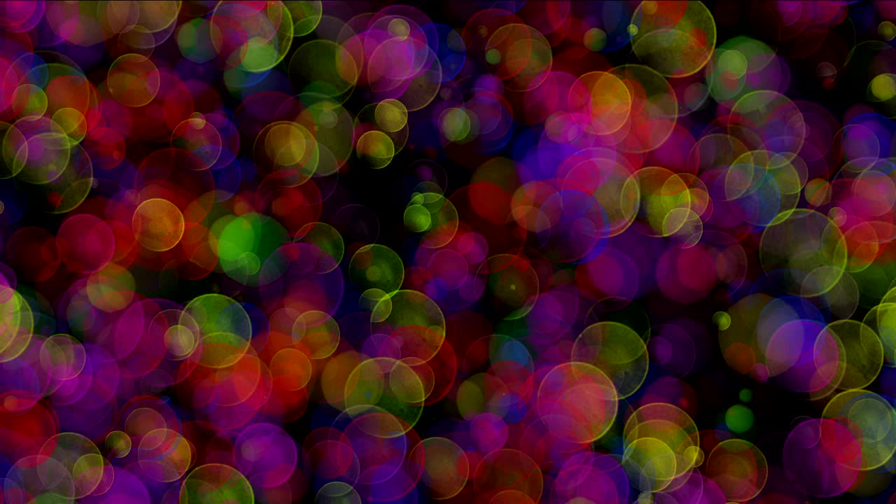 círculos de luces bokeh