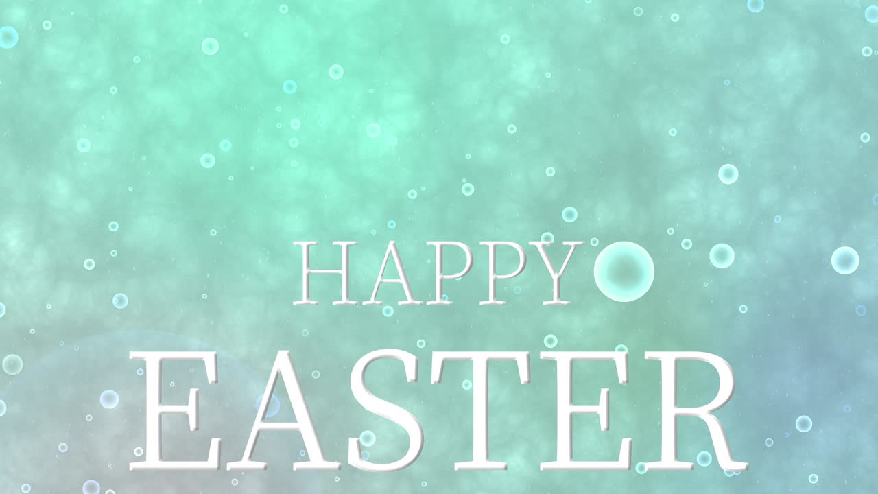 Happy Easter event text animation motion graphics