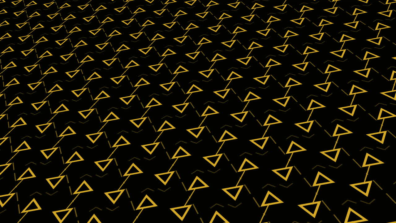 Gold Triangle Pattern on Black Background