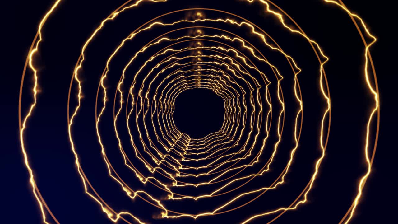 3D circle tunnel animation motion graphics