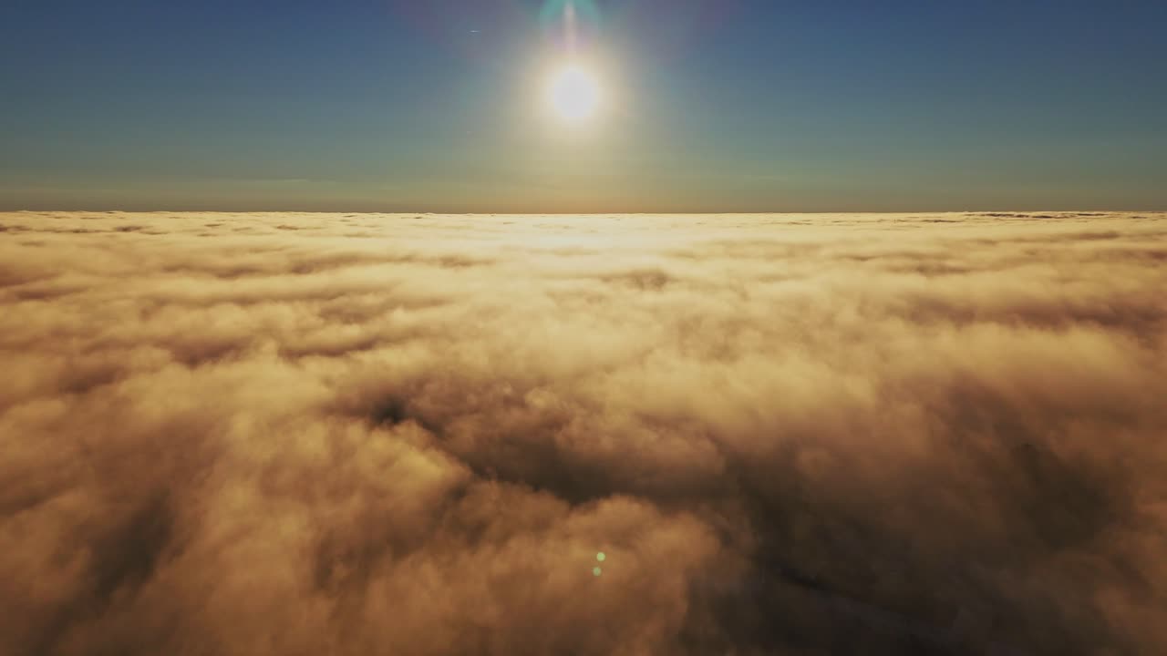 An aerial view of the sun and clouds over South Carolina.