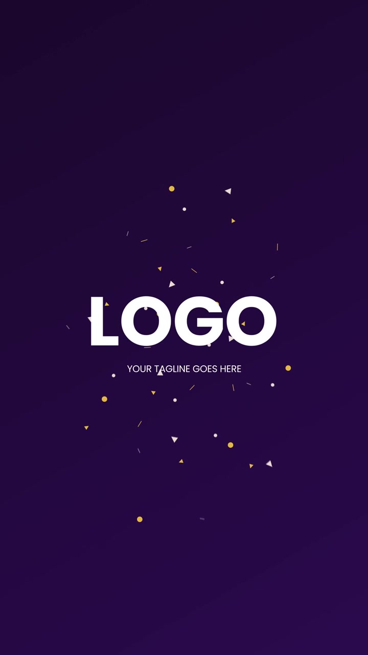 MOGRT per rivelazione logo verticale Eclissi Viola