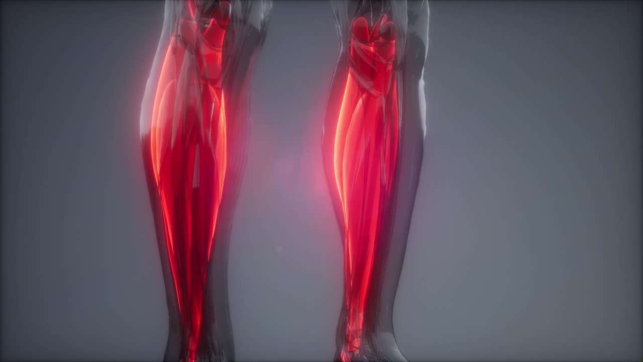 선택된 근육 해부학 지도