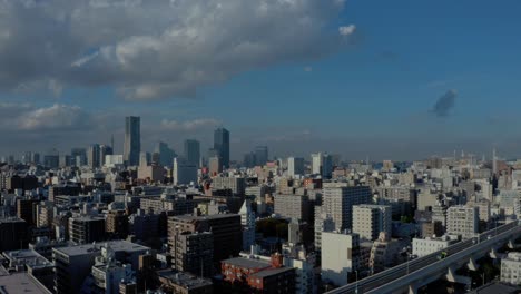 the aerial view of yokohama