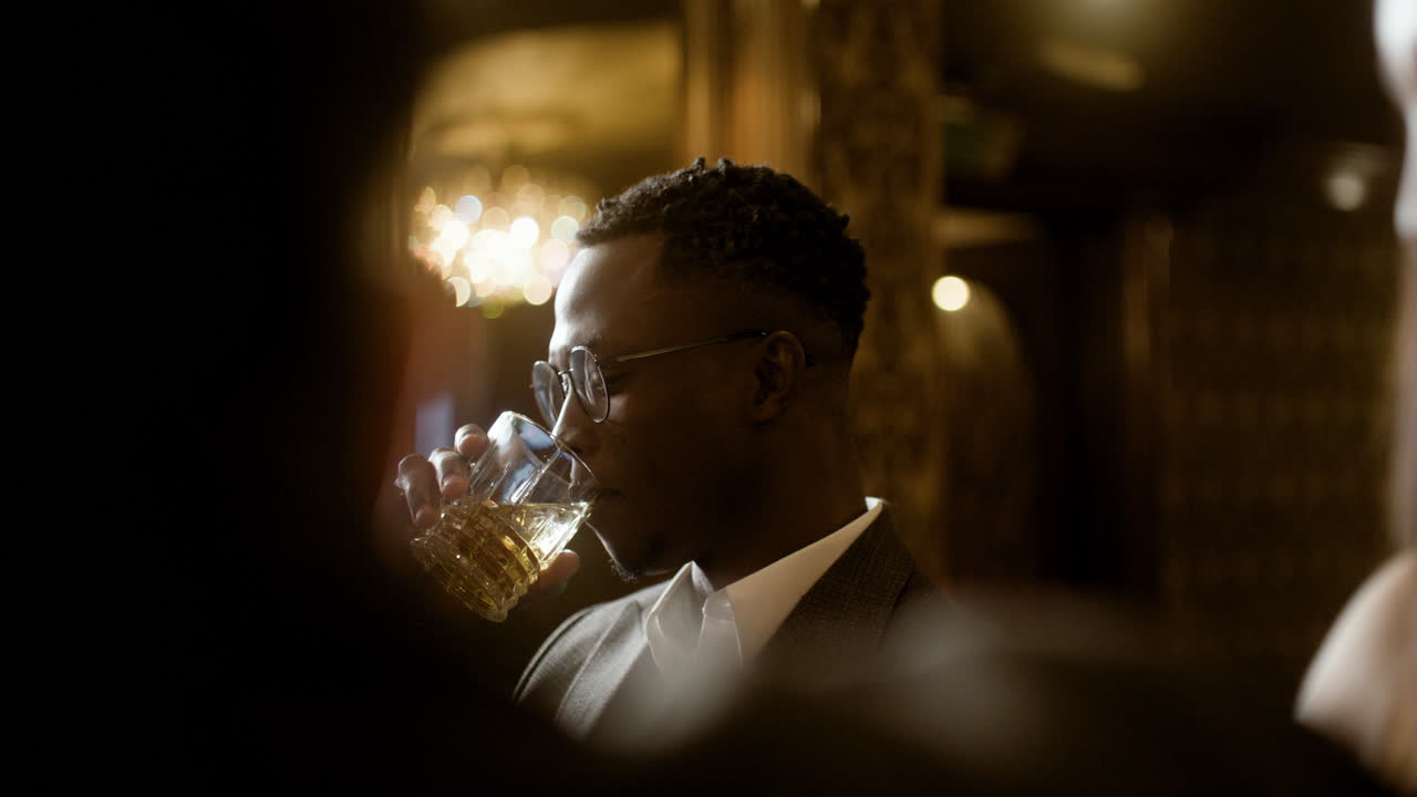 Man playing poker at the casino.