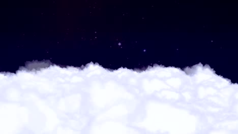 clouds and night sky animation, rendering