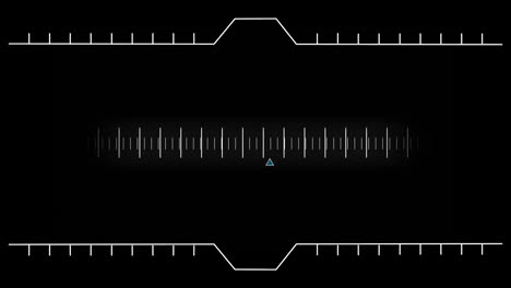 digital composite of a moving measurement line