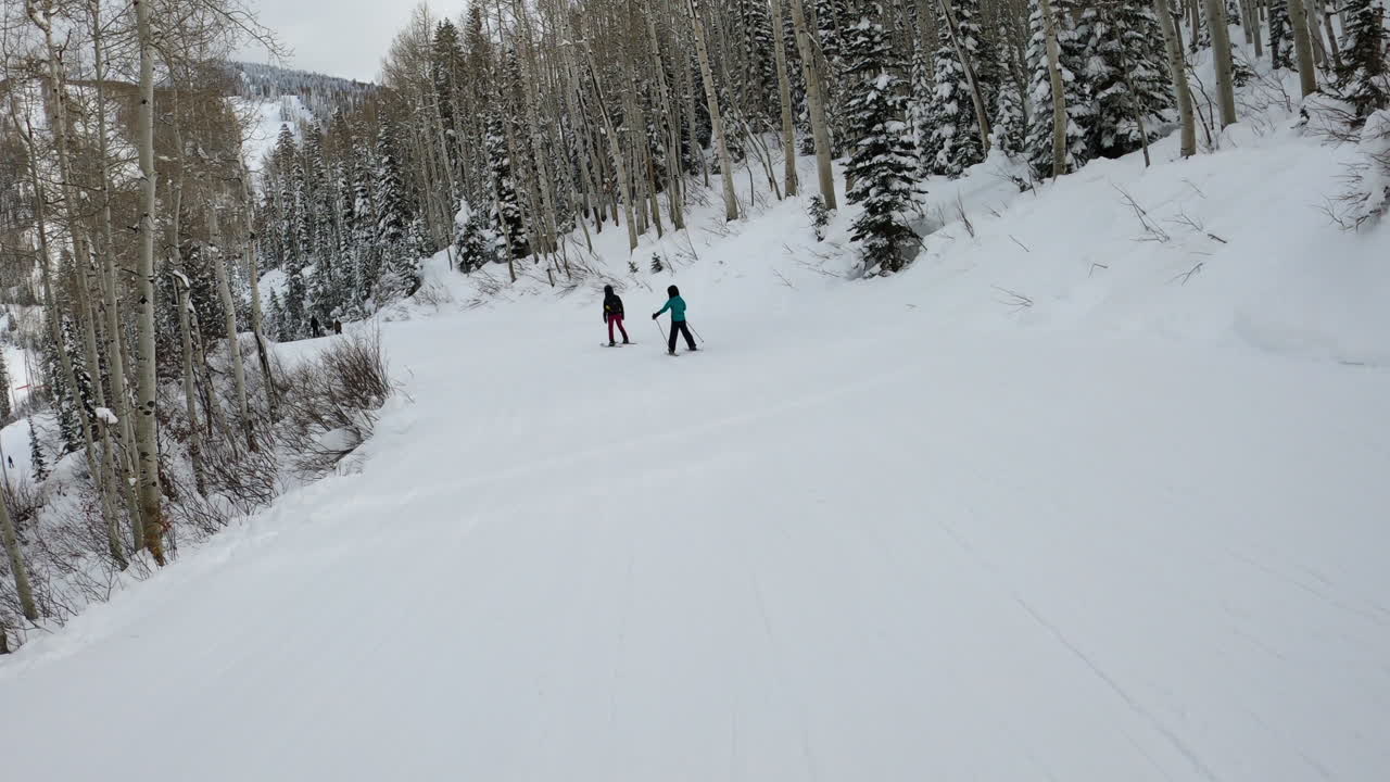Kids Skiing Adventure: Thrilling Winter Fun Captured on Amateur Video