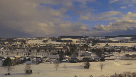 雪覆蓋的北海道奧科佩鎮