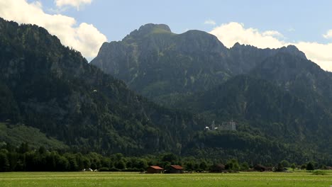 old castle on a big mountain in germany