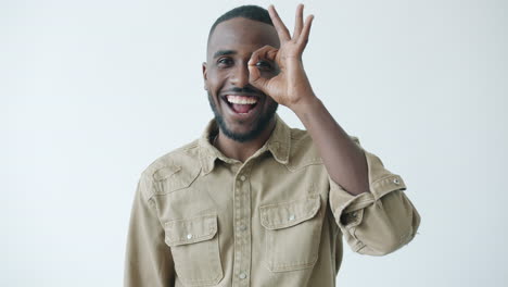 man making an ok gesture
