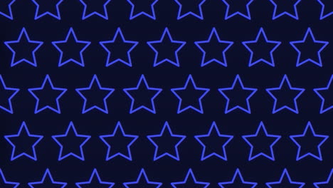 Starry-night-blue-star-pattern-on-black